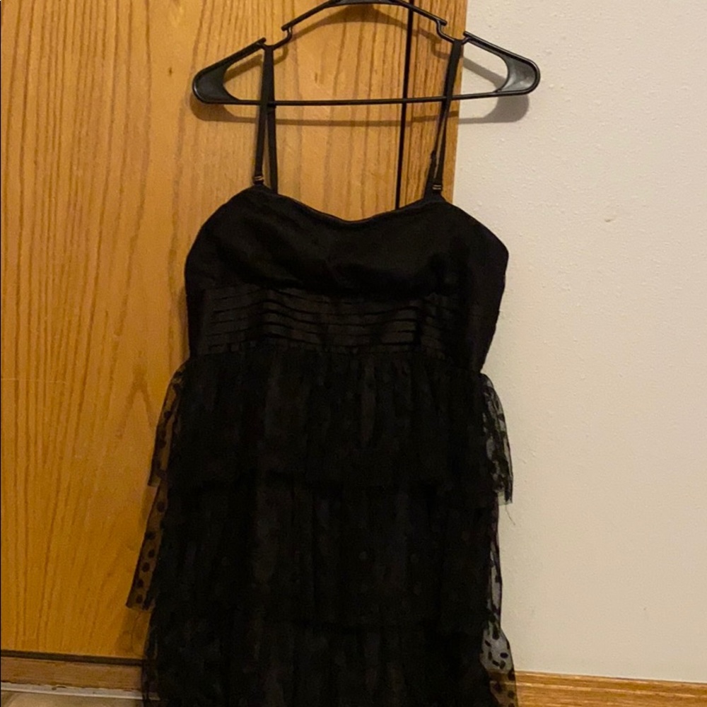 Black polka dot cupcake dress